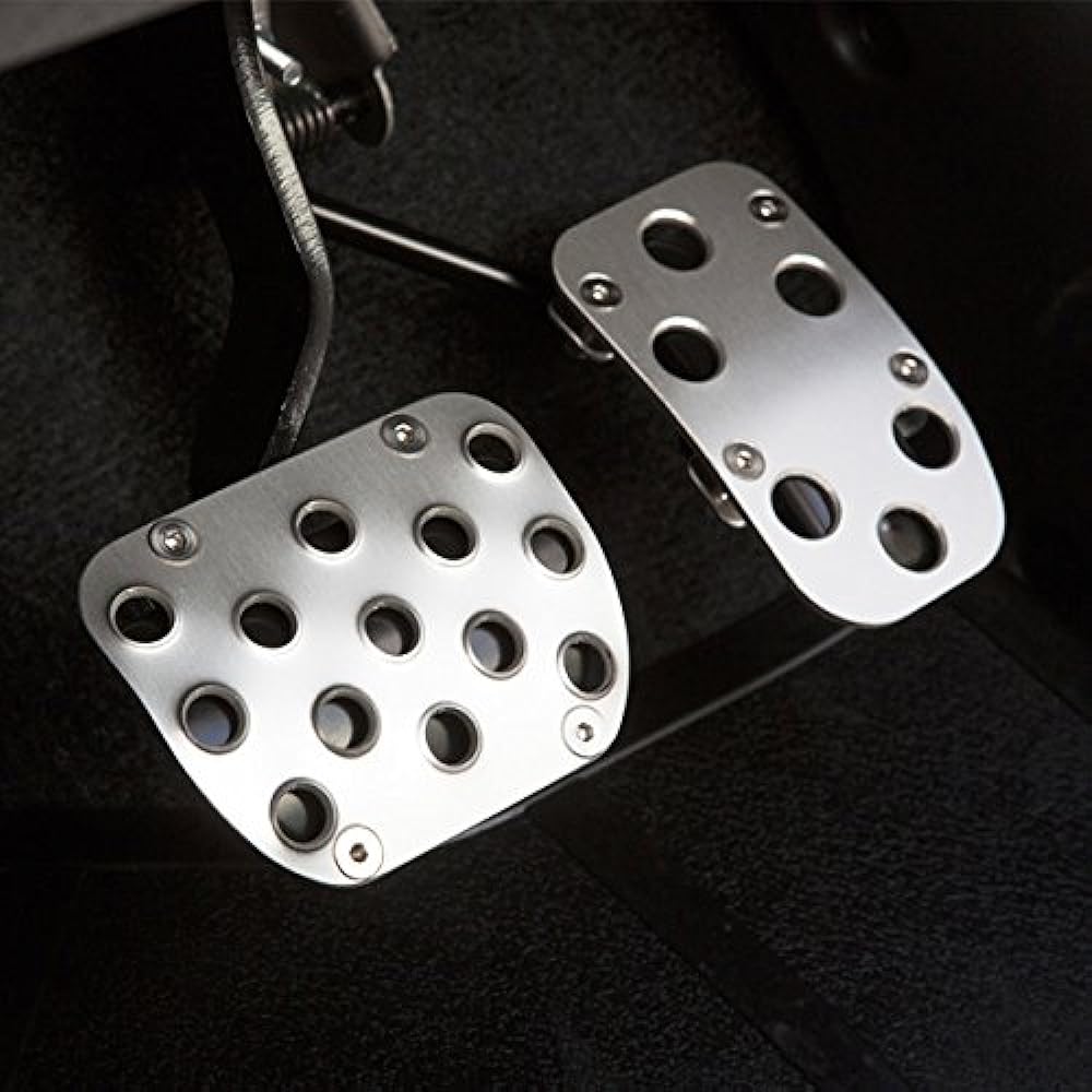 APIO 4026-03R 4026-03R Suzuki Jimny (JB23/33/43 AT Cars) Aluminum Pedal Set, Gugutto Kun Slim, Red Anodized