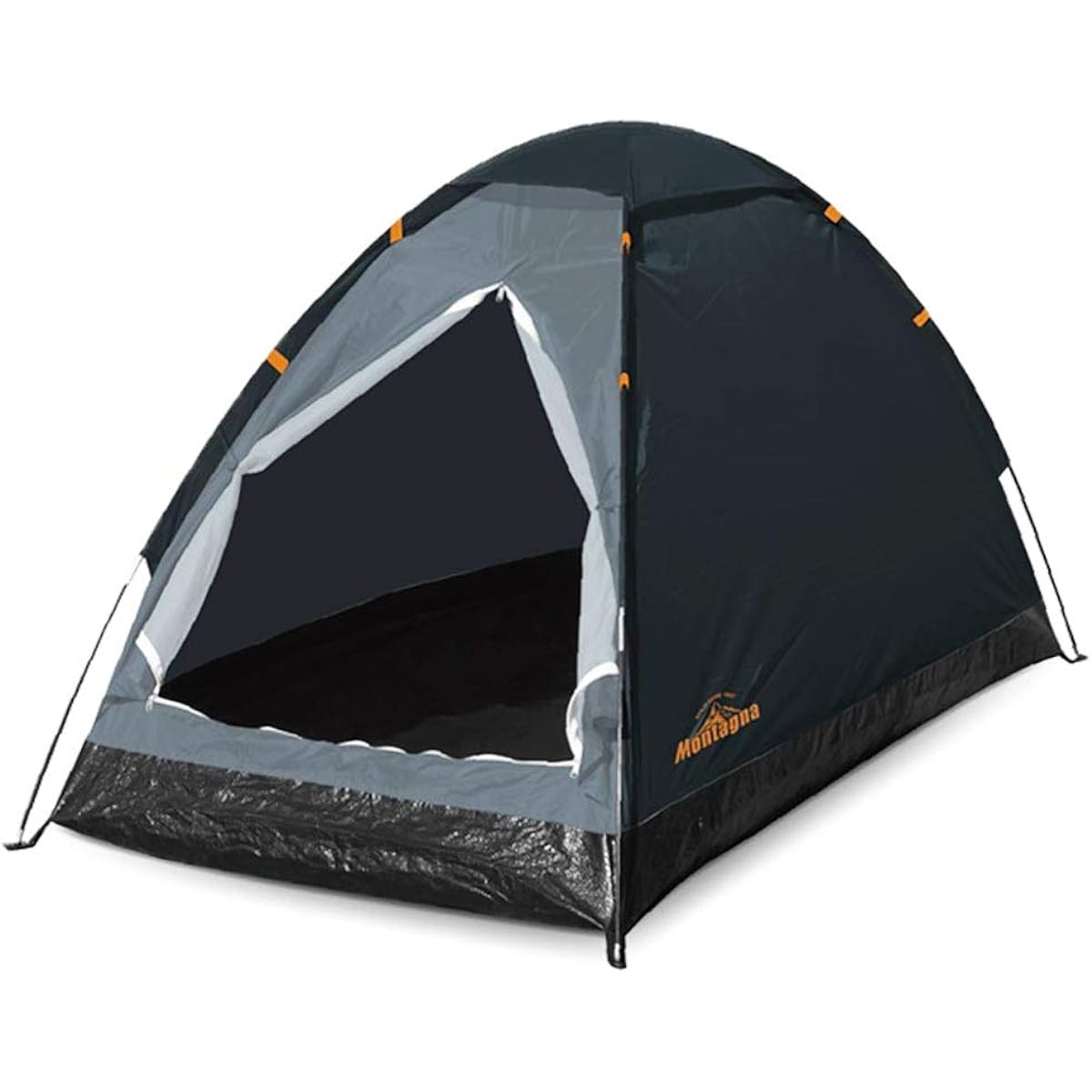 Hack Assembly Type Single Person Dome Tent Single Person Tent Easy to Assemble Compact Storage Bag Included Outdoor Camping Black Body: W95 x D195 x H90cm Package: W60 x D10 x H12cm