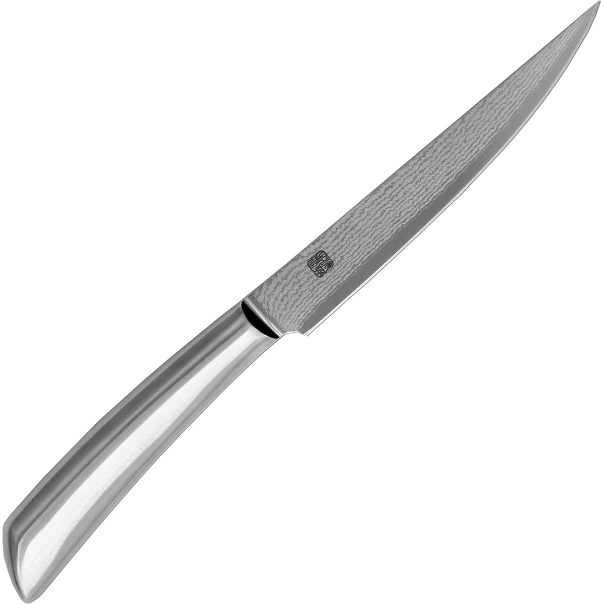 Satake Sangyou Steak Knife Made by Masamune Noshu Made in Japan Damascus Easy to Wash Japanese Style Cutlery STK-DM1