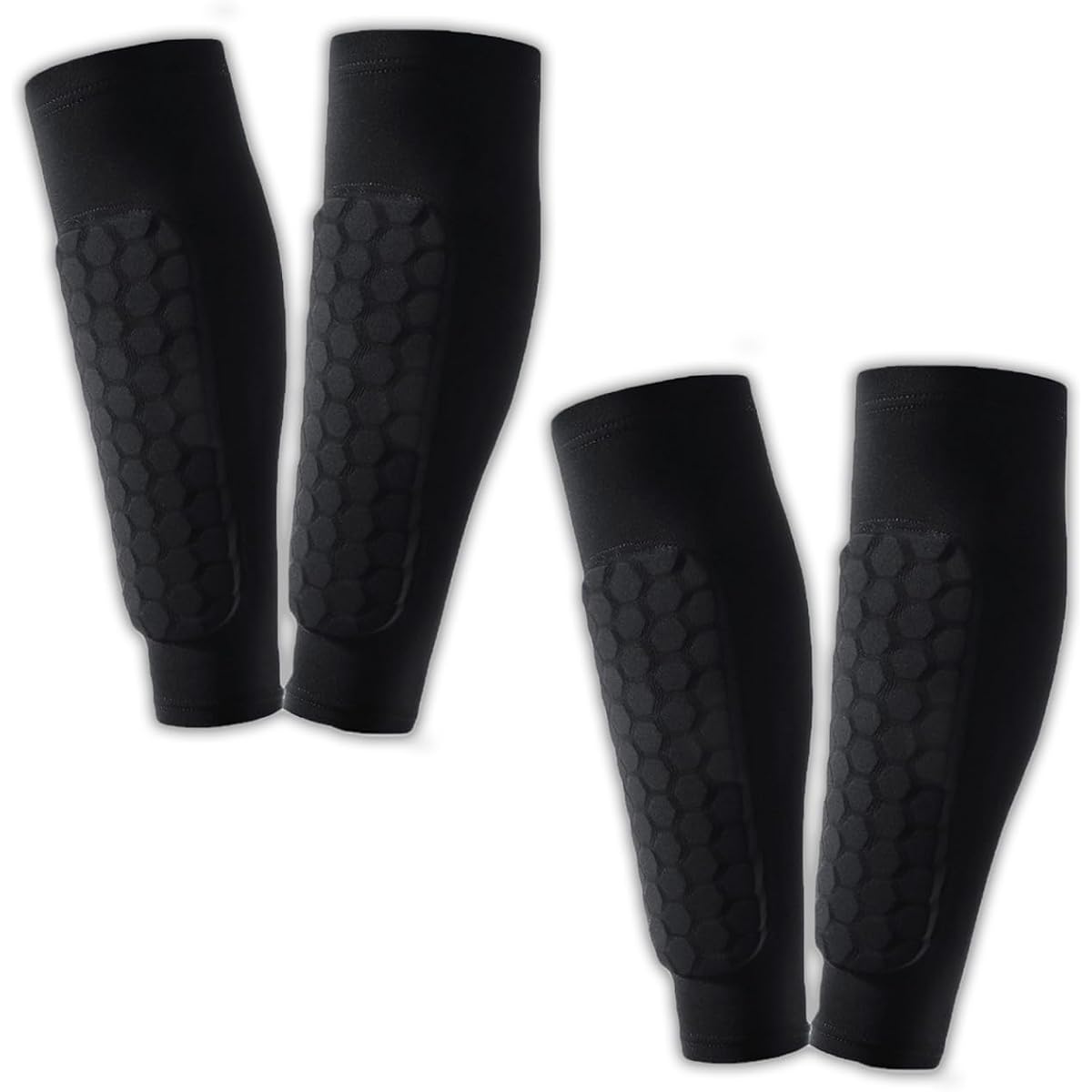 Rimikuru Shin Guard Socks Shinguard Shin Supporter Soccer Left and Right 2 Pair Set for Juniors Adults Work
