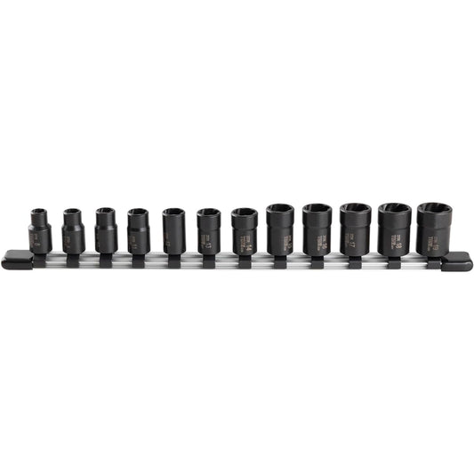 TONE Tornado socket set (with holder) HTR312 Drive angle 9.5mm (3/8") Contents 12 items
