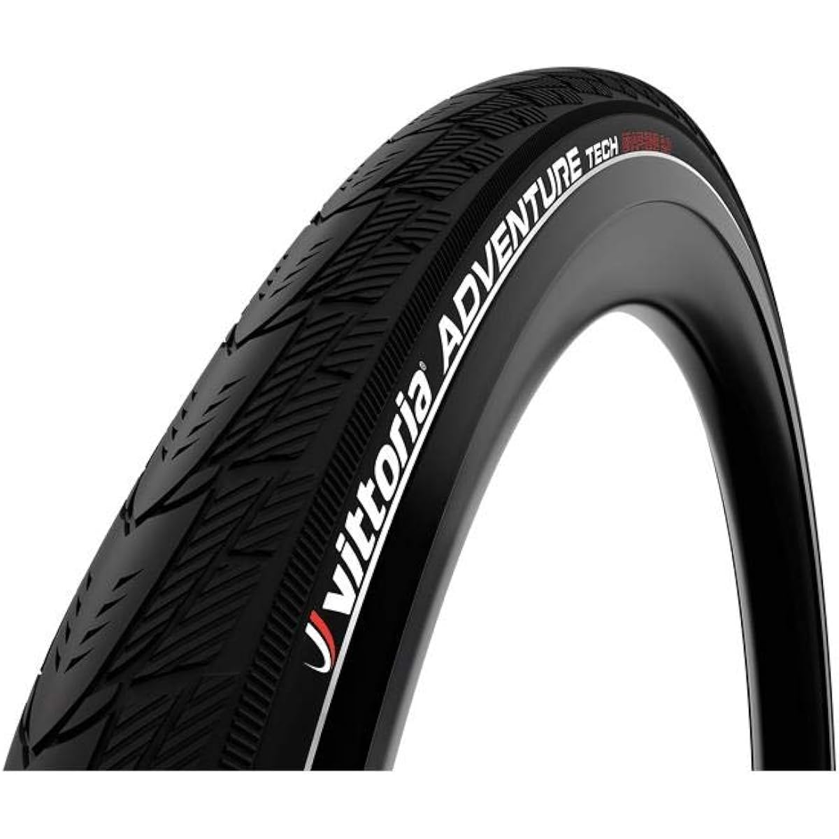 Vittoria Adventure Tech G2.0 Clincher [Adventure Tech G2.0(Rigid)] All Black Reflective Sidewall [Casing: Nylon 33TPI]