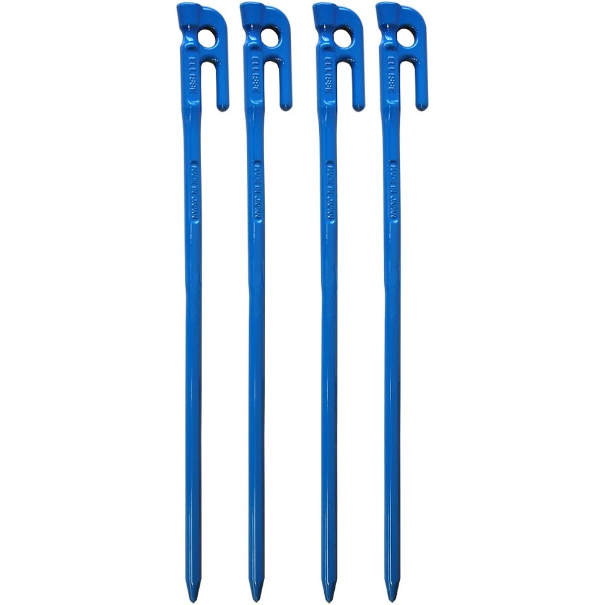 ELLISSE Forged Peg Elisse Stake 38cm Set of 4 Blue Powder Baked Paint MK-380BL MADE IN JAPAN