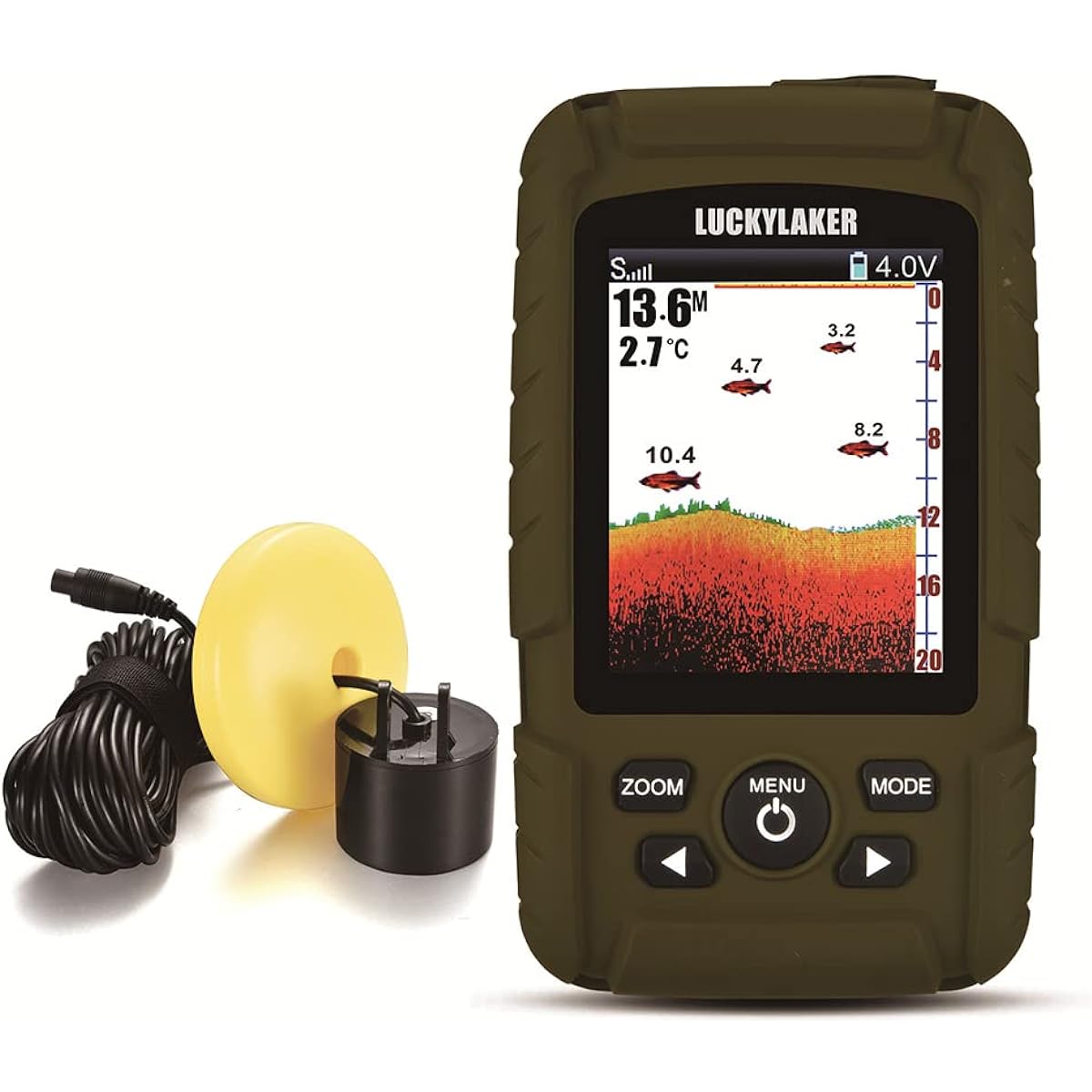 LUCKYLAKER Portable Boat Fish Finder Sea Waterproof Fish Finder Boat Kayak sup Bass Fishing Smelt Fishing Small Fishing