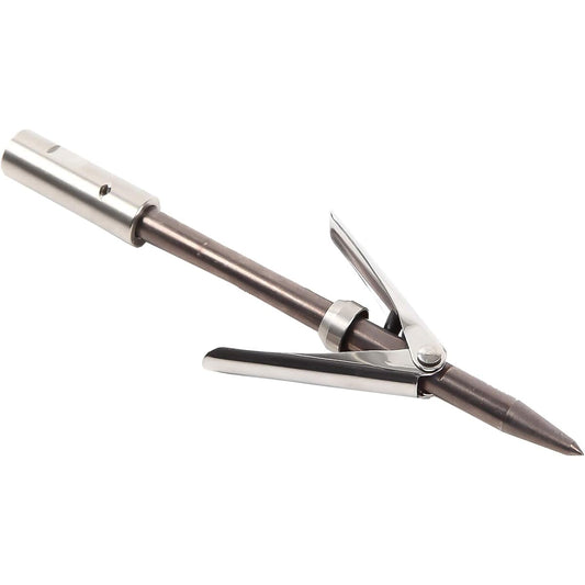 Ultimate Dive Double Wing Harpoon Tip Feather (16cm / Made of Stainless Steel) Penetration Power Barbs on both sides keep the fish from escaping (Rust-proofing / Thread Diameter 6mm) Fish Thrust Harpoon Spearfishing Ultimate Dive