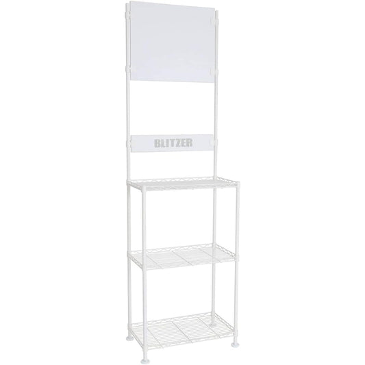 BLITZER dart stand BSD21-WH Freestanding, easy to assemble, steel rack method [Body size: approx. 202 x 61 x 36 cm] Dart holder included, large stable adjuster (feet), white color that naturally blends into the room ( WH) Authentic dart board stand BSD21