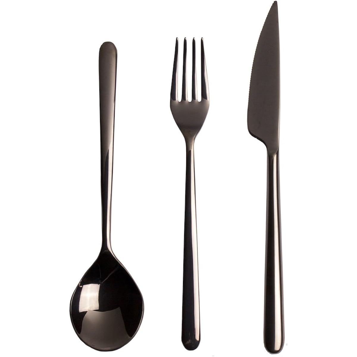 MEPRA Luxury Titanium Finish/Cutlery Set (Oronero) / Made in Italy