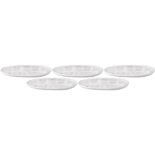 Set of 5 Unofu 10.0 Boat-shaped bowl [33 x 15 x 3.5 cm] [Long plate]