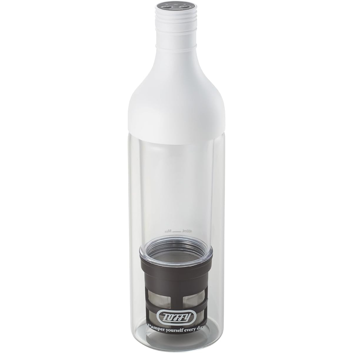 [Toffy] Electric Cold Brew Bottle K-CM11 (Pure White) Minimum 15 minutes Cold Brew Coffee Rechargeable 400mL Green Tea/Black Tea/Fruit Tea/Herbal Tea K-CM11-PW
