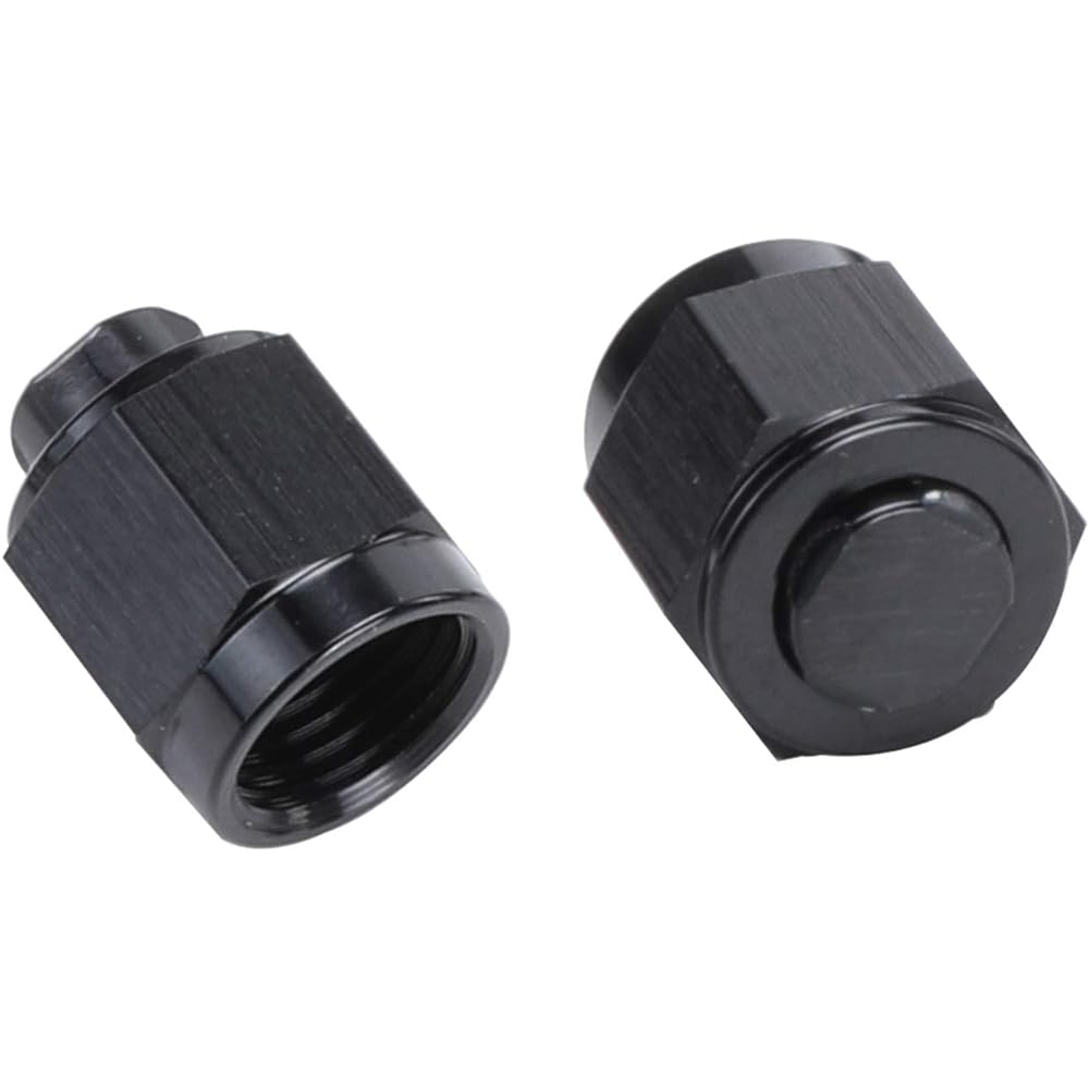 '-16AN Female Flare Cap Fitting For AN 16 Male Fitting Aluminum Fuel Oil Adaptor Blue