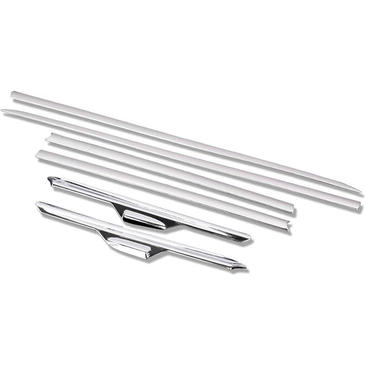 YOURS: Prius 50 series early model side rear garnish 6PCS ZVW50 ZVW51 ZVW55 [Stainless] Custom parts accessories dress up TOYOTA yh707-2426 [2] S