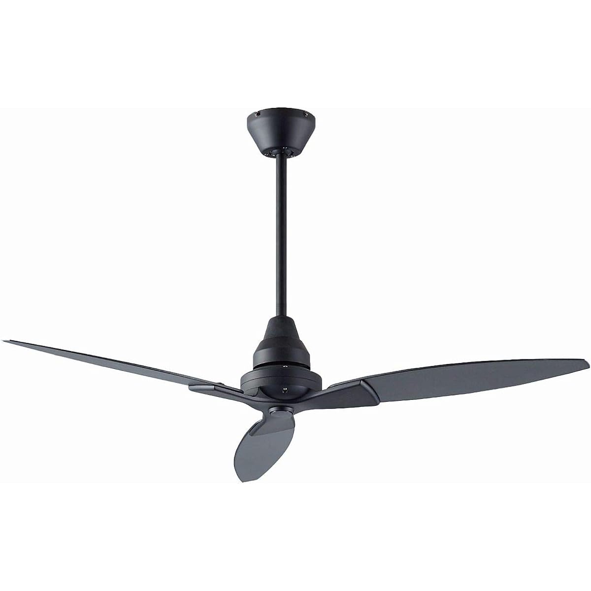 Daiko Ceiling Fan, Black, Lightweight, Atrium, Sloped Ceiling, Remote Control, Easy Installation [DGC-074]