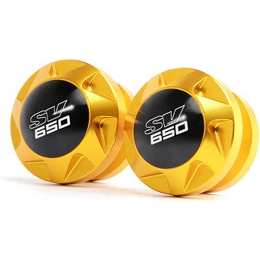 Swing Arm Spool Slider Stand For Suzuki SV650 S SV650S 1999-2009 2006 2007 2008 M8 8mm Motorcycle CNC Stand Screw Swing Arm Spool Slider (Color: Gold)