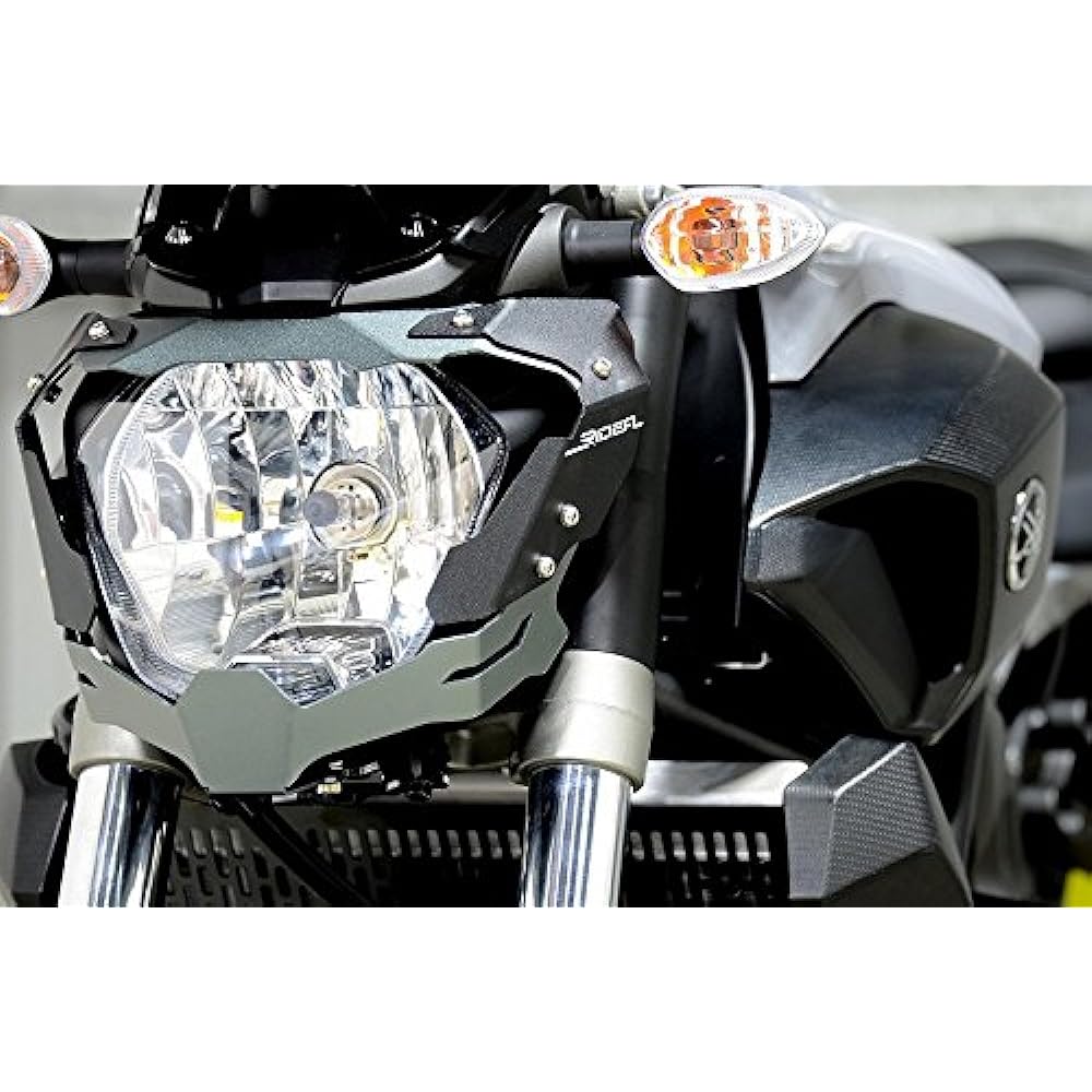 RIDEA Aluminum Headlight Cover Gold MT-07 2014- HLG-Y03-GD