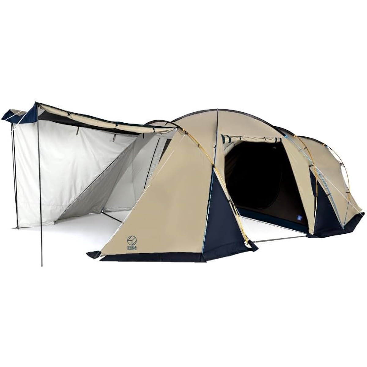 Whole Earth Outdoor Camping Tent 2 Rooms for 3~4 People EARTH DURA W ROOM 2.0 WE2KDA08 Sand Beige