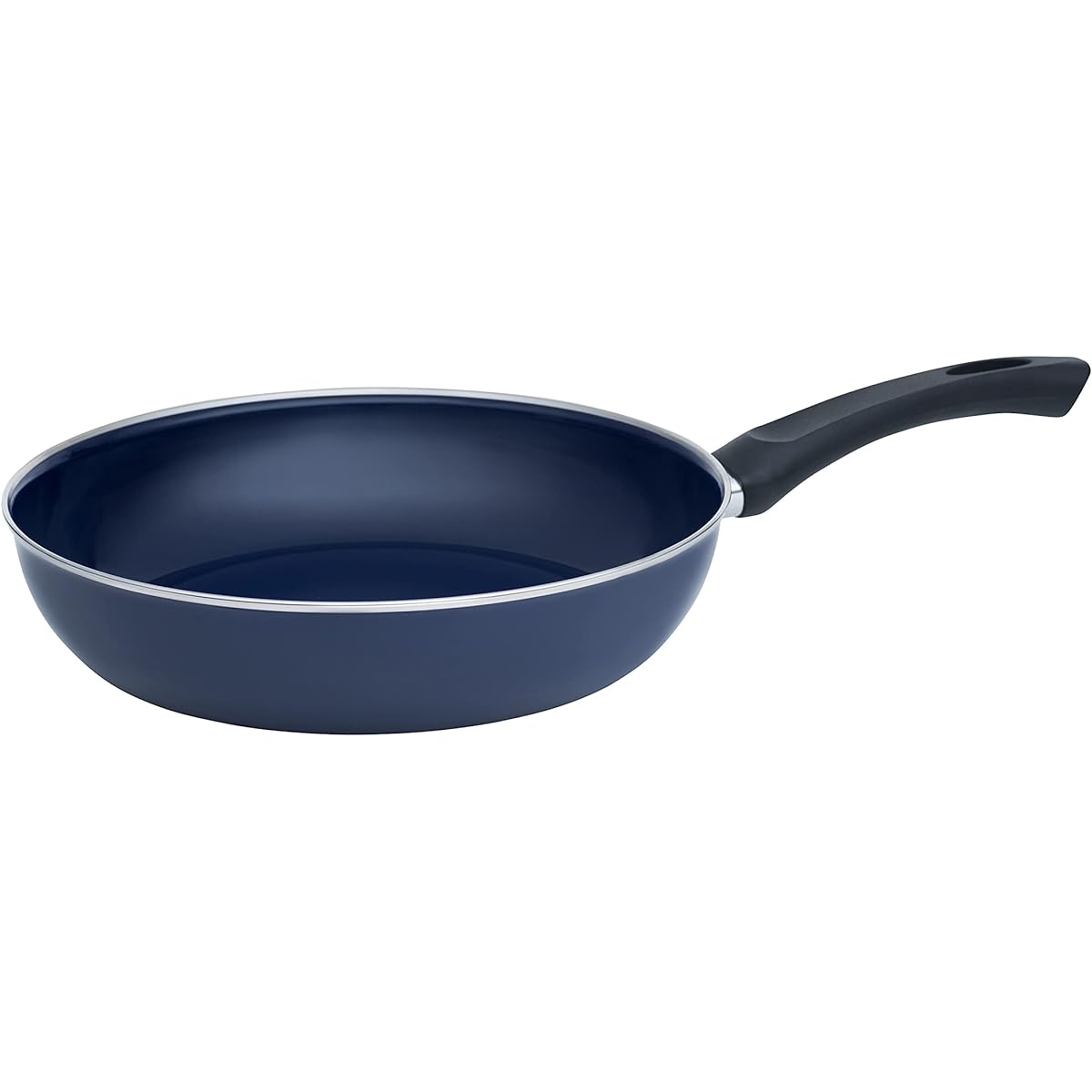 RIESS One Hand Pot Cobalt Blue 1kg Oma`s Enamel Pot 28cm 0057-012