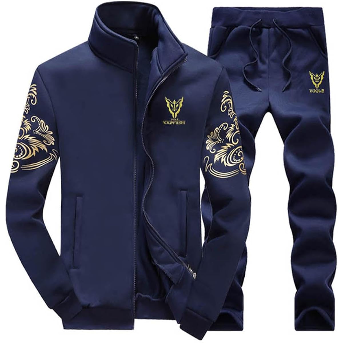 [Butrends] Jersey Top and Bottom Set Men's Sweat Setup 2 Piece Set Long Sleeve Running Wear Parka Loungewear Sportswear Loungewear Spring Autumn Winter