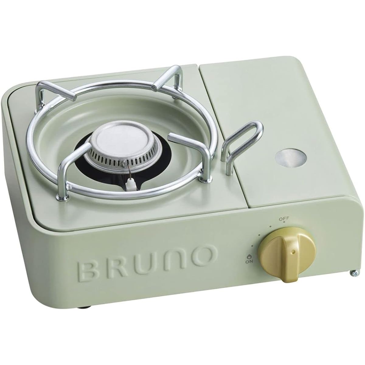 BRUNO Cassette Stove Mini Camping Gas Yakiniku Outdoor Sengoku Small Disaster Prevention Supplies Earthquake Preparation Cute Stylish Green BOE094-GR 7760892