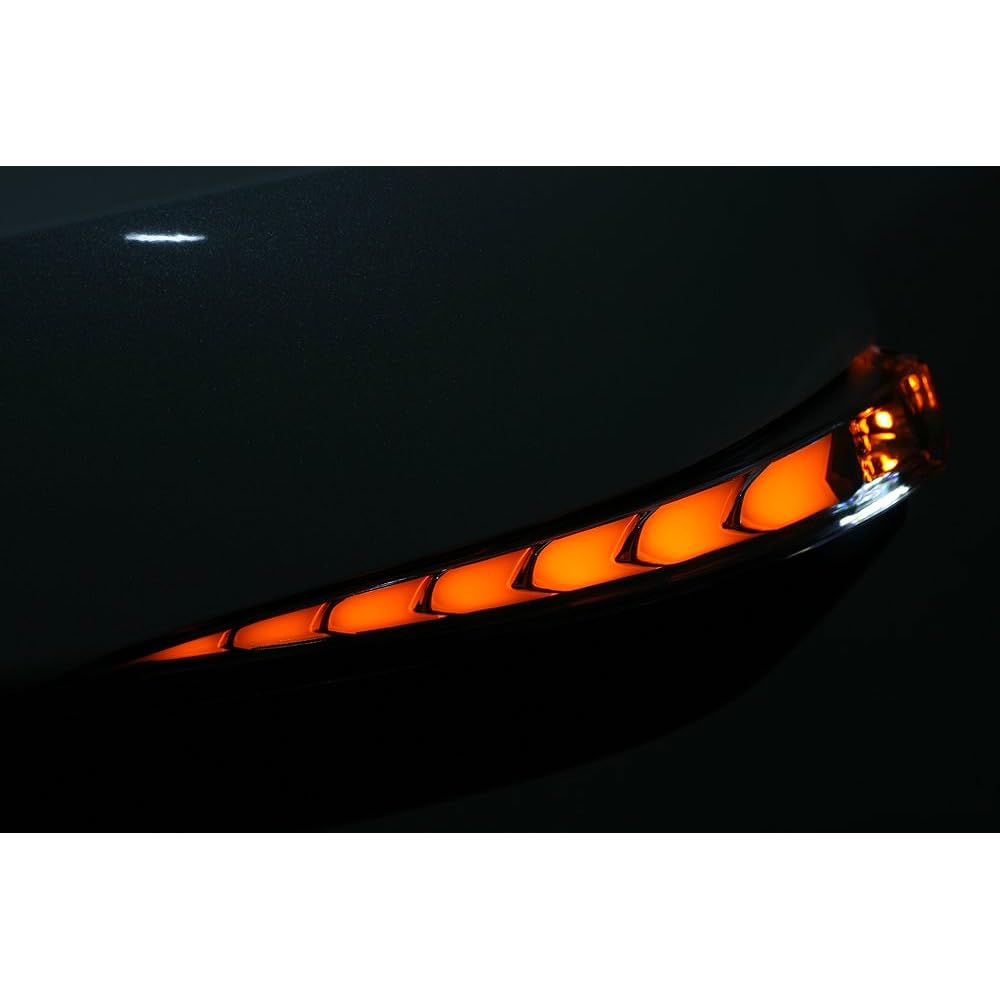 Alphard 30 Series Vellfire 30 LED Door Mirror Winker Flowing Winker Options Lamp White AVEST VERTICALROW Sequential side Mirror Alphard 30 Series Series