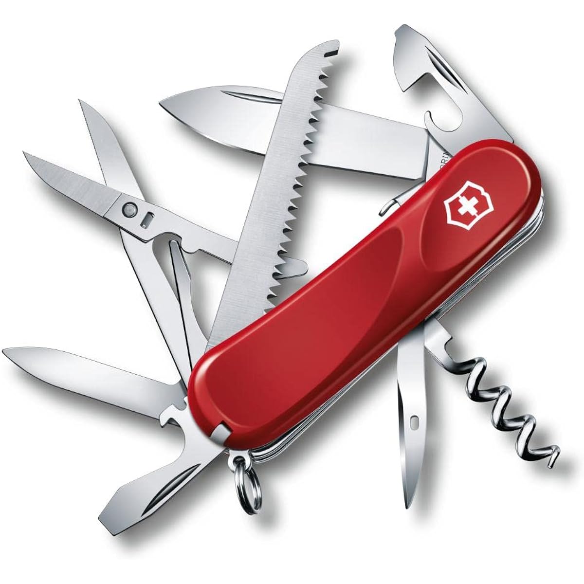 VICTORINOX Evolution 17 Swiss Army Knife Multifunctional Knife Saw with Corkscrew Swiss Made Multitool with 13 Functions [Domestic Genuine Product with Warranty] 2.3913.SE