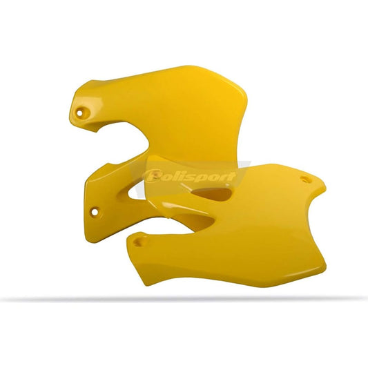 POLISPORT Radiator Shuroudo Set (Yellow) 96-98 years for Suzuki RM250