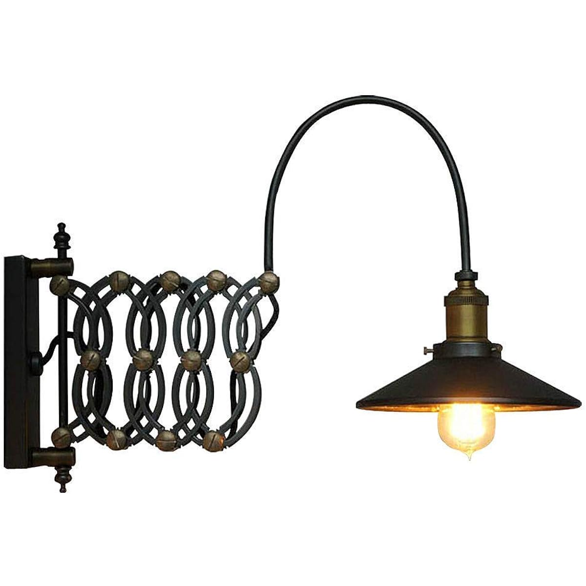 Susuo Industrial Bracket Light Adjustable Wall Lamp Scandinavian Lighting Stylish Lighting Fixture Iron Wall Hanging Lamp Antique Retro Style 1 Light ss370996