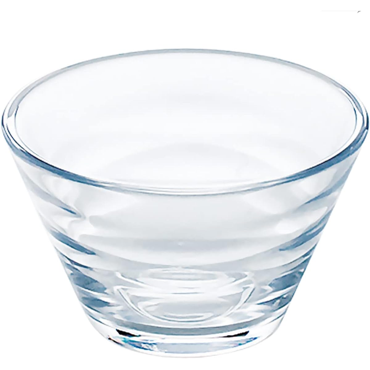 Toyo Sasaki Glass Small Bowl Ruffin Amuse Ball Made in Japan Dishwasher Safe (Sold in Case) Clear Approx. φ6.8 x 4.1cm, Maximum Diameter Approx. 6.8cm, 72 pieces P-53304