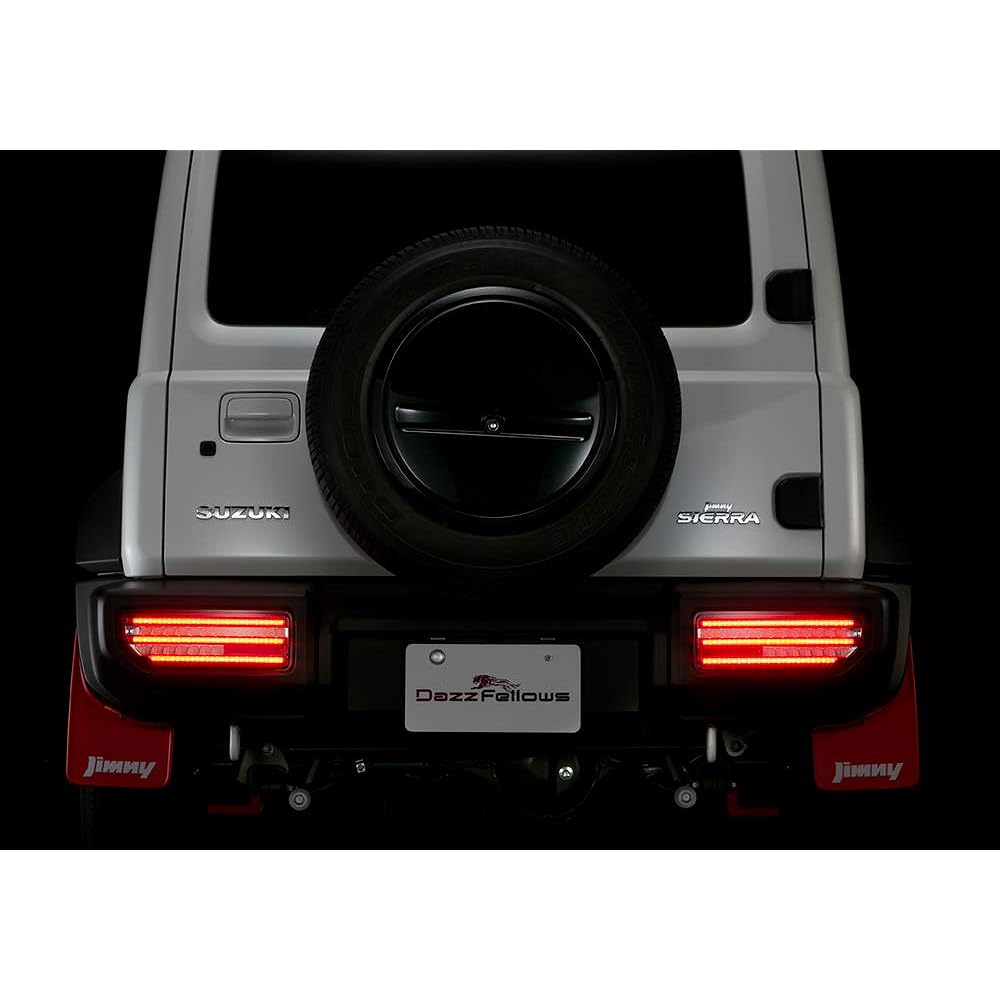 DazzFellows/Dazfellows Premium LED Tail Lamp Jimny (JB64/JB74) Type 1, Clear/Red Chrome