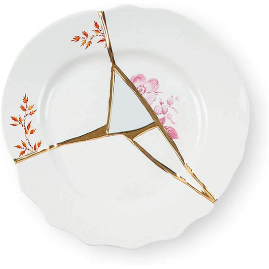 SELETTI Design Accessories Multicolor W21 x D21 x H3cm kintsugi Plate 21cm n'1 124142