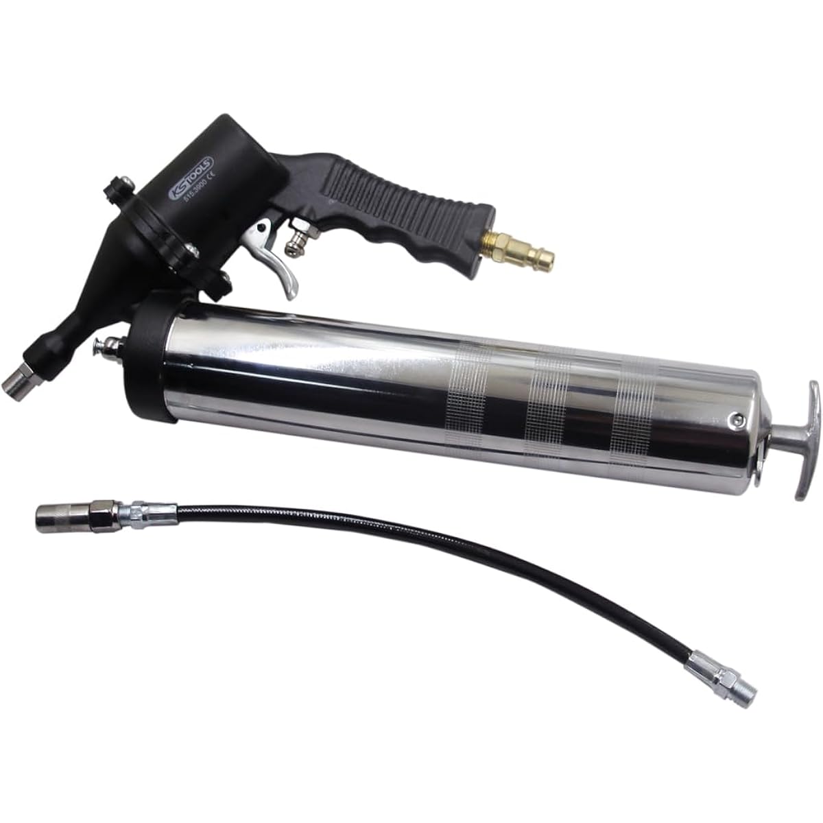 KS TOOLS Pneumatic grease gun with flexible hose and nozzle 515.3900