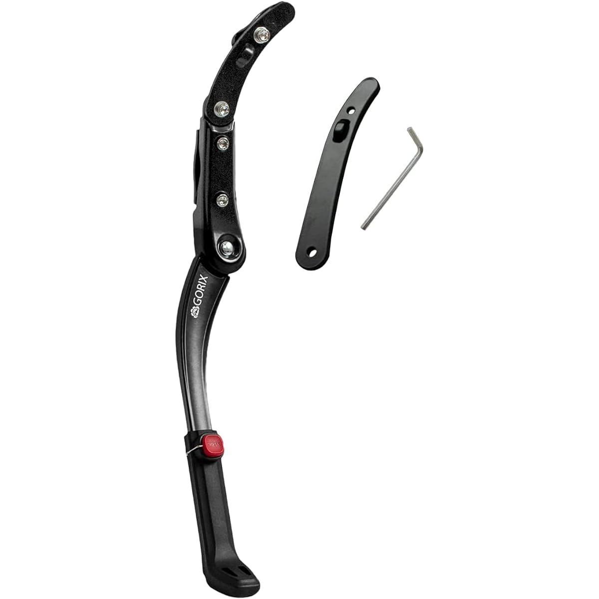 GORIX Bicycle Kickstand Side Stand Disc Brake Compatible Disc Road Cycle Stand (GX-ST514) [Tools Included, Lightweight, Aluminum, Compatible with Road Bikes, Cross Bikes, Mountain Bikes]