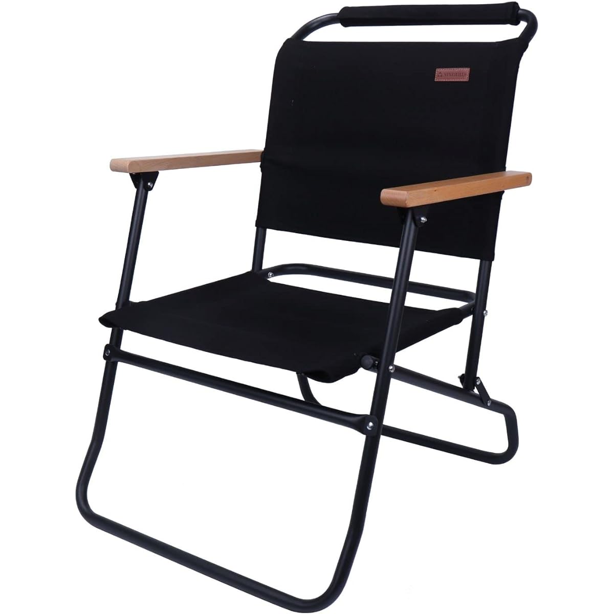 NINEHILLS Rover Chair LOW (Black) Low Style Lightweight Aluminum Compact Indoor Outdoor Camping Original British Army Folding Chair Folding
