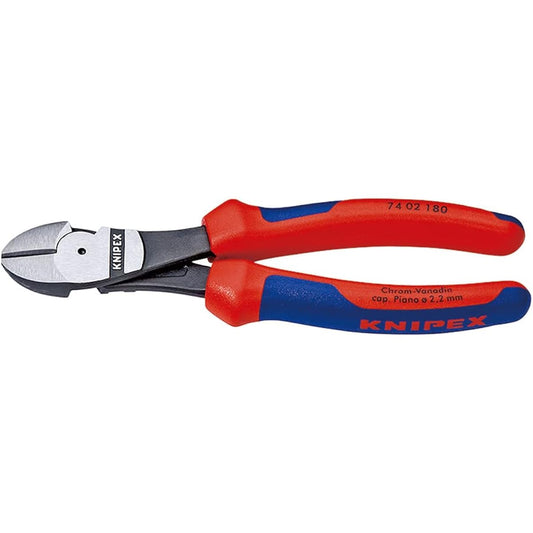 KNIPEX 7402-180 Strong diagonal nipper (for hard wire) (SB)