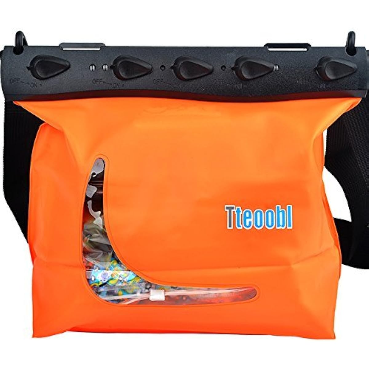 Mercs Tteoobl Waterproof Bag Waterproof Case Pool Bag L Size Shoulder Bag IPX8 Beach Swimming River Playing Pool Travel Outdoor Disaster Prevention Essentials Orange