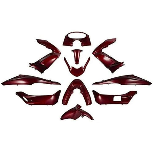 Bike Parts Center PCX Genuine Type Exterior Set 11 Piece Set Wine Red Red Cowl Painted Honda PCX125 JF28 Early Model 3120