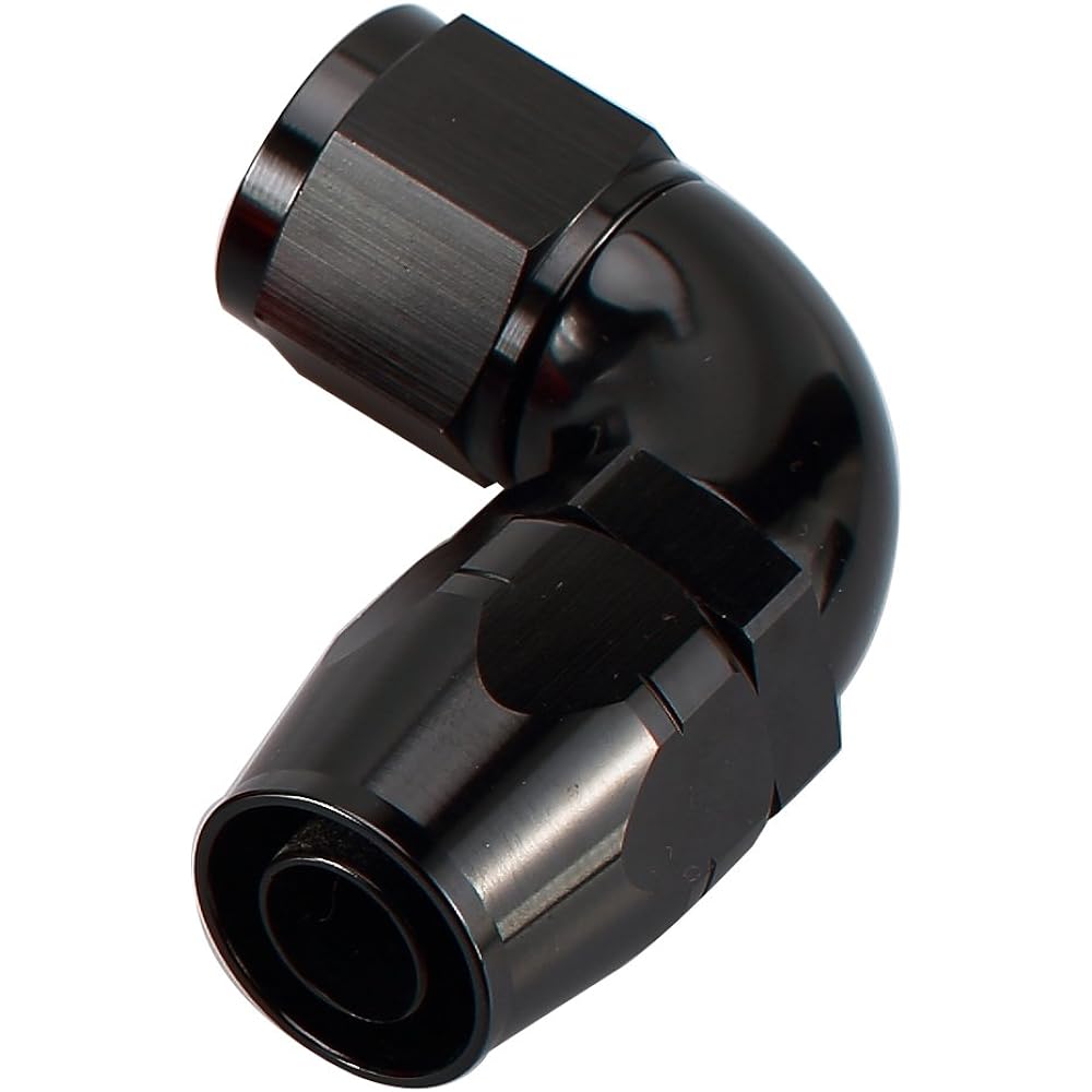 Aluminum One Piece Full Flow Sever Horse End -6an Black X1136-1206