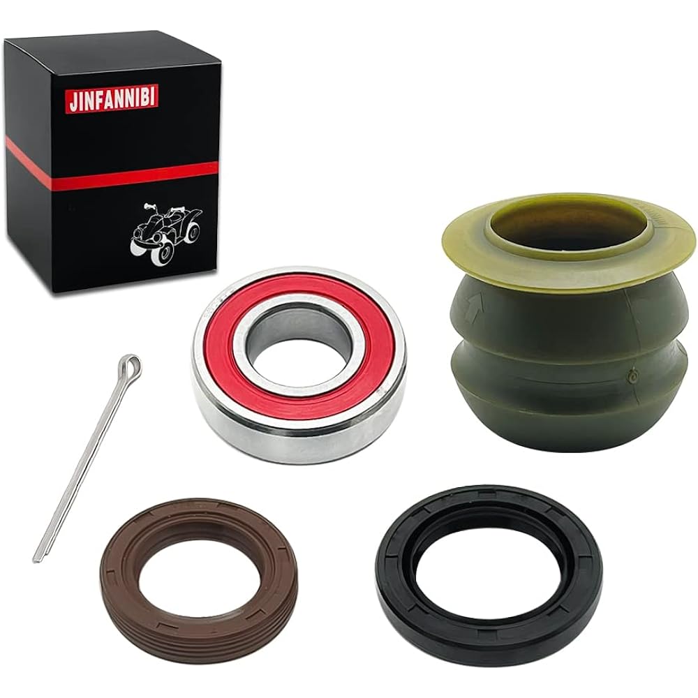 JINFANNIBI Steering Bushing & Bearing Oil Seal Dust Seal Kit Compatible with Honda Sportrax 90 250 400 400EX FourTrax 200 300 TRX90 X/EX TRX200 200D TRX250 X/EX TM/TE TRX400EX TRX400X