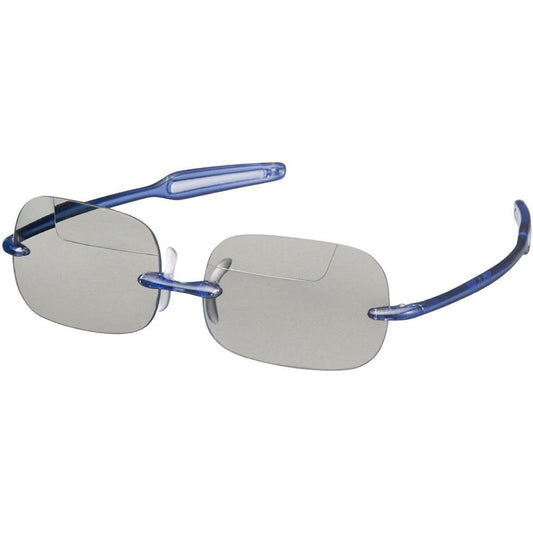 OHKEI OPTICAL Turn View Bifocal Glasses Blue/Polarized Light Gray +2.00