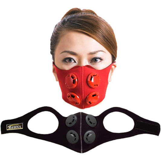 ReBNA EVOLUTION Nasal Breathing Training Mask (Clear Black, M)
