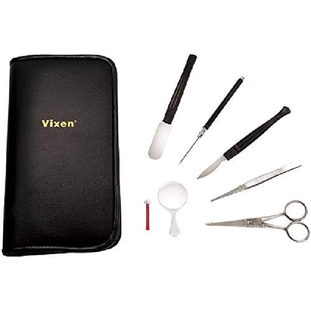 Vixen Microscope Accessories Dissecting Instrument Set (with Case) Black 24026-5