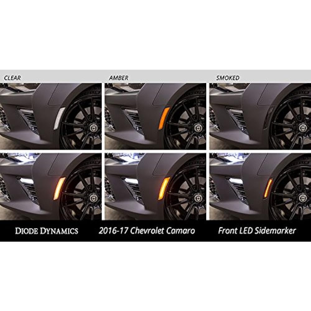 Diode Dynamix Smoke LED Side Marker Chevrolet Camaro 2016-2023 Compatible