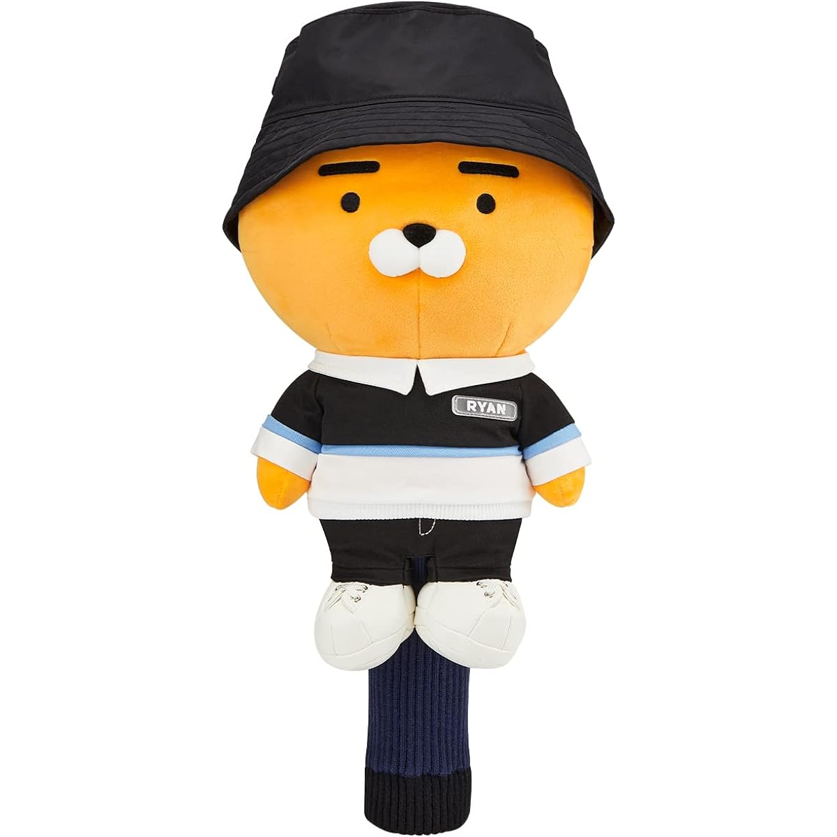 [Official] KAKAO FRIENDS GOLF Urban Solid Cost Yum Driver Cover, Character Golf Head Cover (Ryan Ryan)