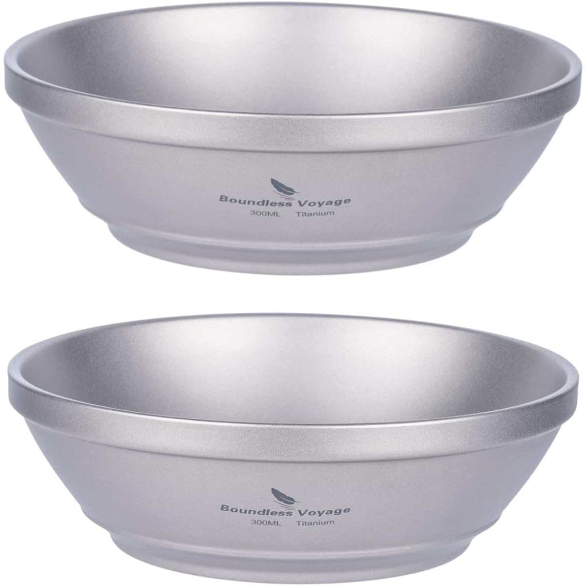 Boundless Voyage Rice Bowl Titanium Double Wall Insulated Rice Bowl Outdoor Camping Tableware Lightweight 94.2g Approx. φ130×46mm 300ml
