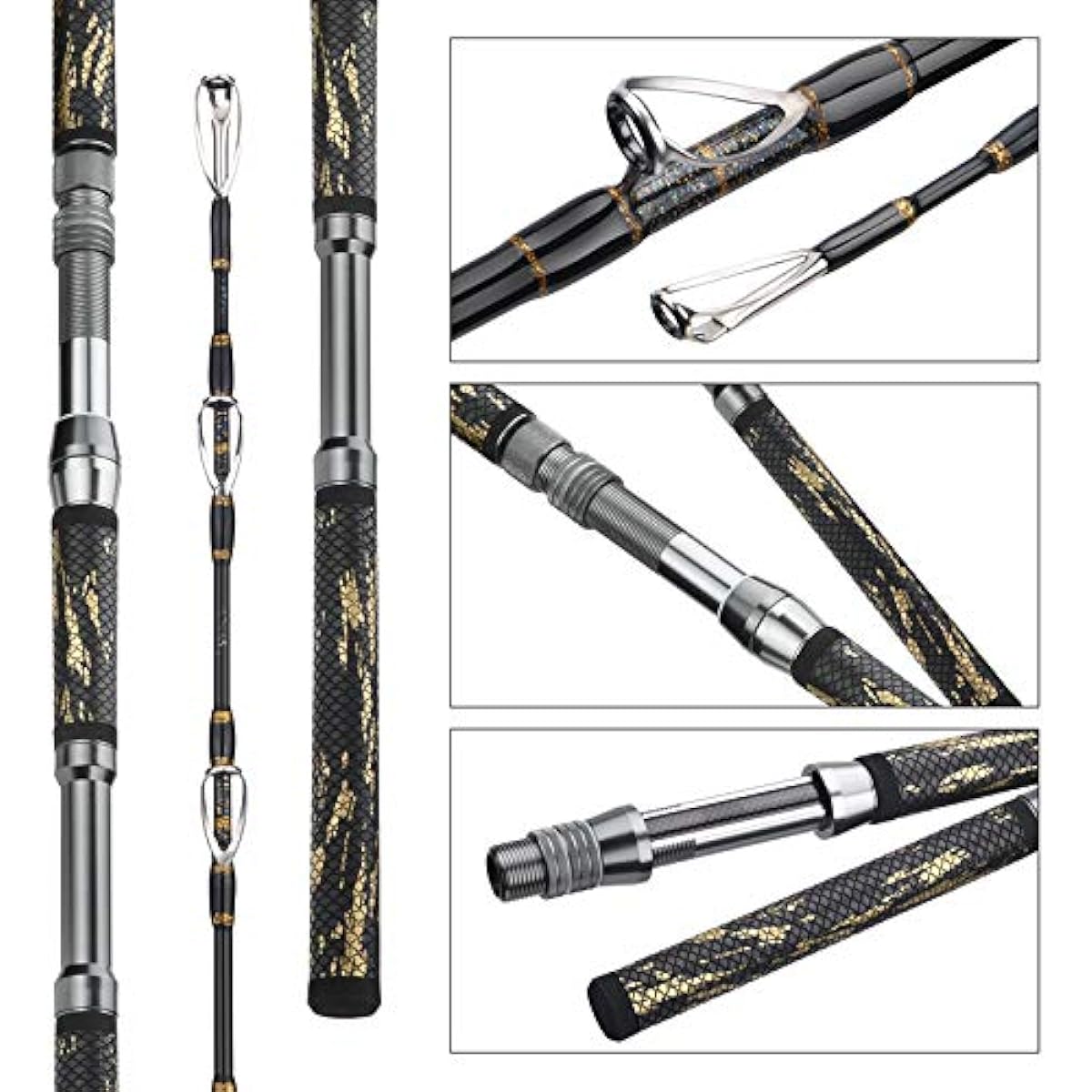 Battleships Full Thread Winding 210-60 ~ 120 Light Tackle Handheld Rod Blue Fish Large Sea Bream Striped Horse Mackerel Gomoku Tokyo Bay Fukase Fishing Lightweight Grass Road Boat Rod 2021 NEW Model Black
