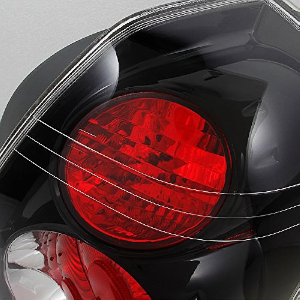 Nissan Ultimate Port Black Besel Tail Tail Light Light Lamp Replacement Pair Left / Right Set