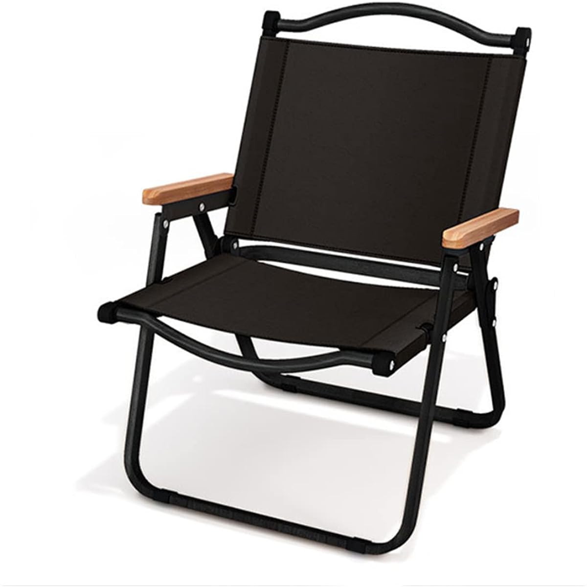 Hagure Muton Big Sale Outdoor Chair Camping Chair Bargain Sale Summer Foldable Chair Portable Furniture 75 x 54 x 20cm Load Capacity 150kg Lightweight Portable (BLACK)