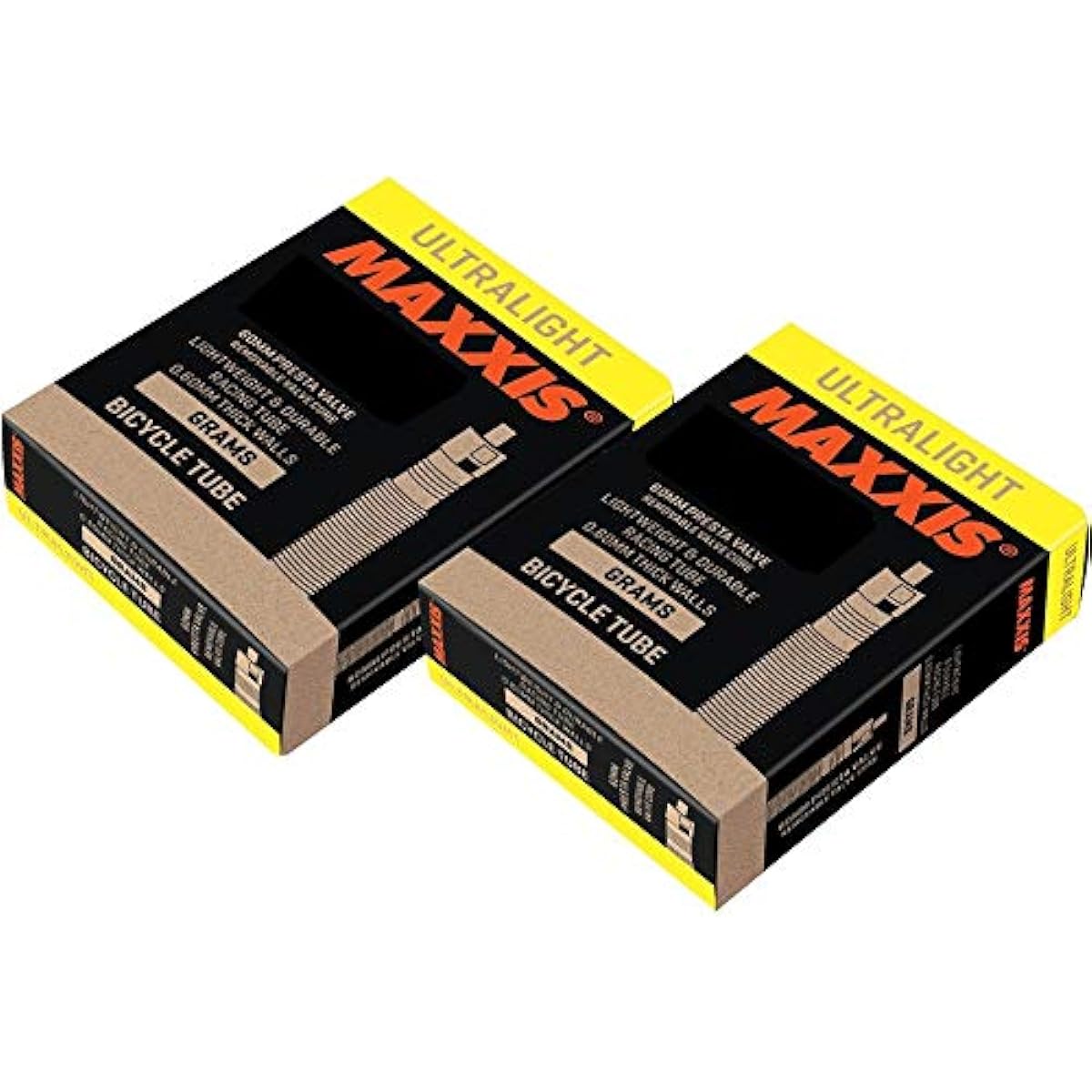 Set of 2 MAXXIS Ultra Light Tube 700 x 33/50c Presta Valve 48mm Boxed [Genuine Product]