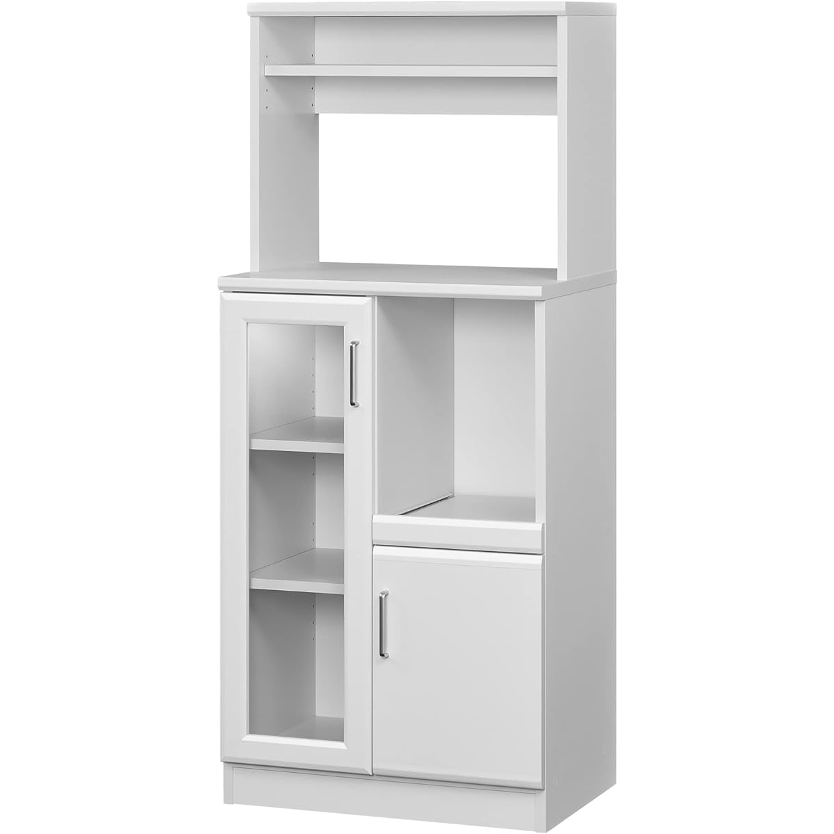 Shirai Sangyo Range Stand Cupboard White Width 58.6 Height 138.0 Depth 41.8cm BRM-1460SL WH Bearmo