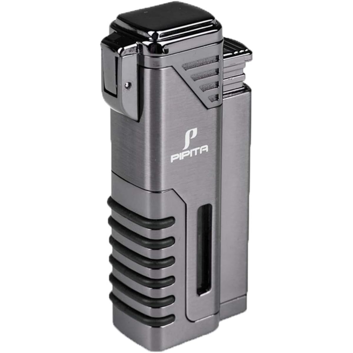 [High Quality] PIPITA Direct Injection Turbo Lighter Candle Gas Lighter Injection Type Jet Lighter Windproof Filling Type Outdoor Torch Ignition Gas Lighter (No Gas)
