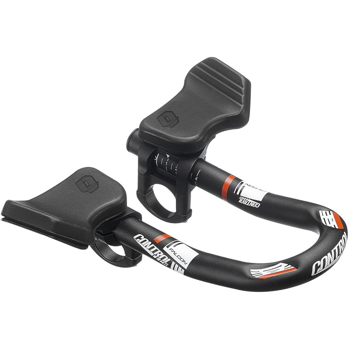 ControlTech TTH-14 Falcon Mini Clip-On Bike Aerobars for TT/Triathlon, Red, ST1846